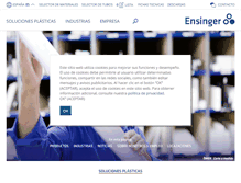 Tablet Screenshot of ensinger.es